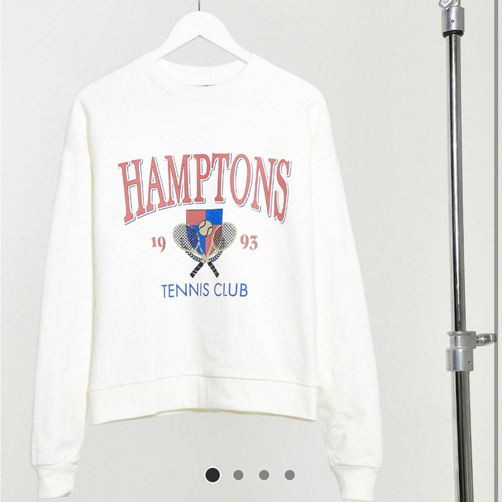 ASOS Design Hamptons Tennis Club Sweatshirt